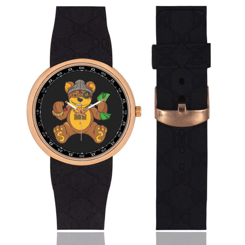 Rose Gold Resin Strap Watch